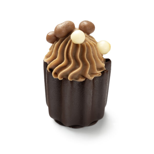 Mini cupe ciocolată, cremă whisky și caramel
